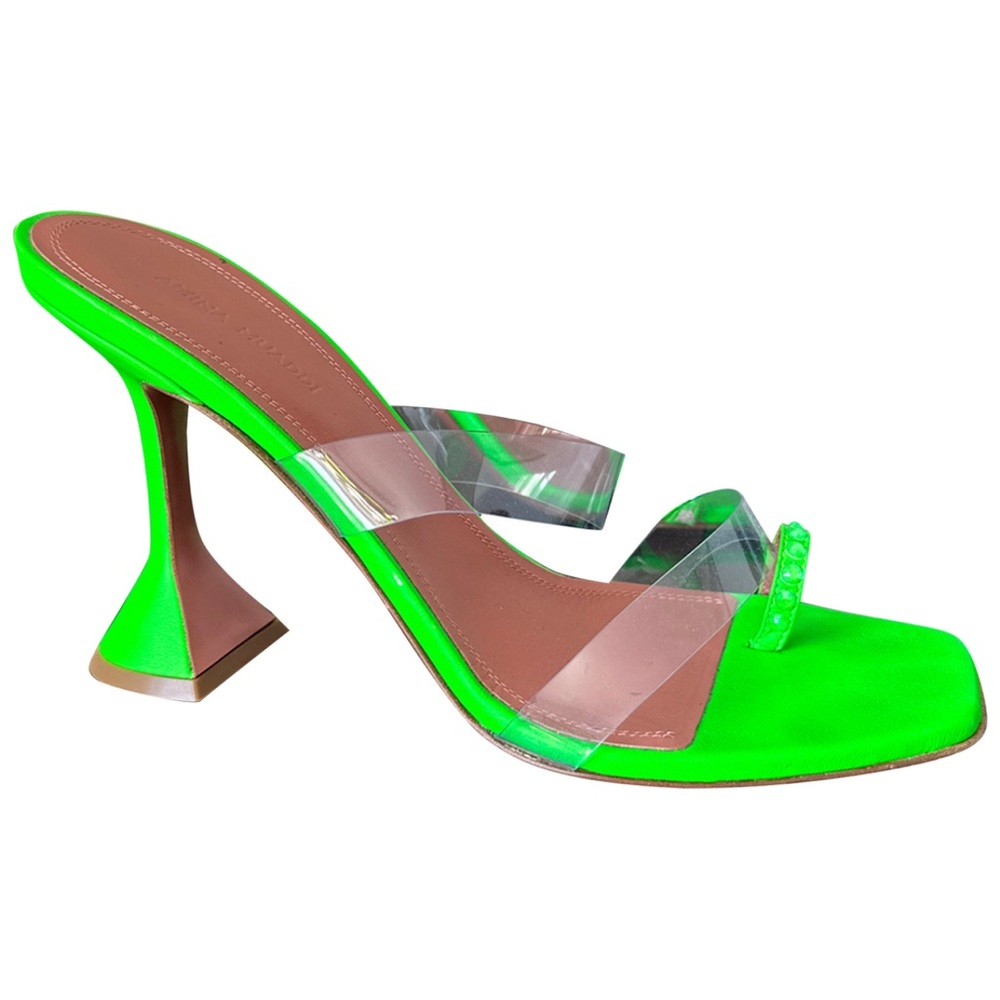 Amina Muaddi Sami Slipper with pvc
toe detail size 39